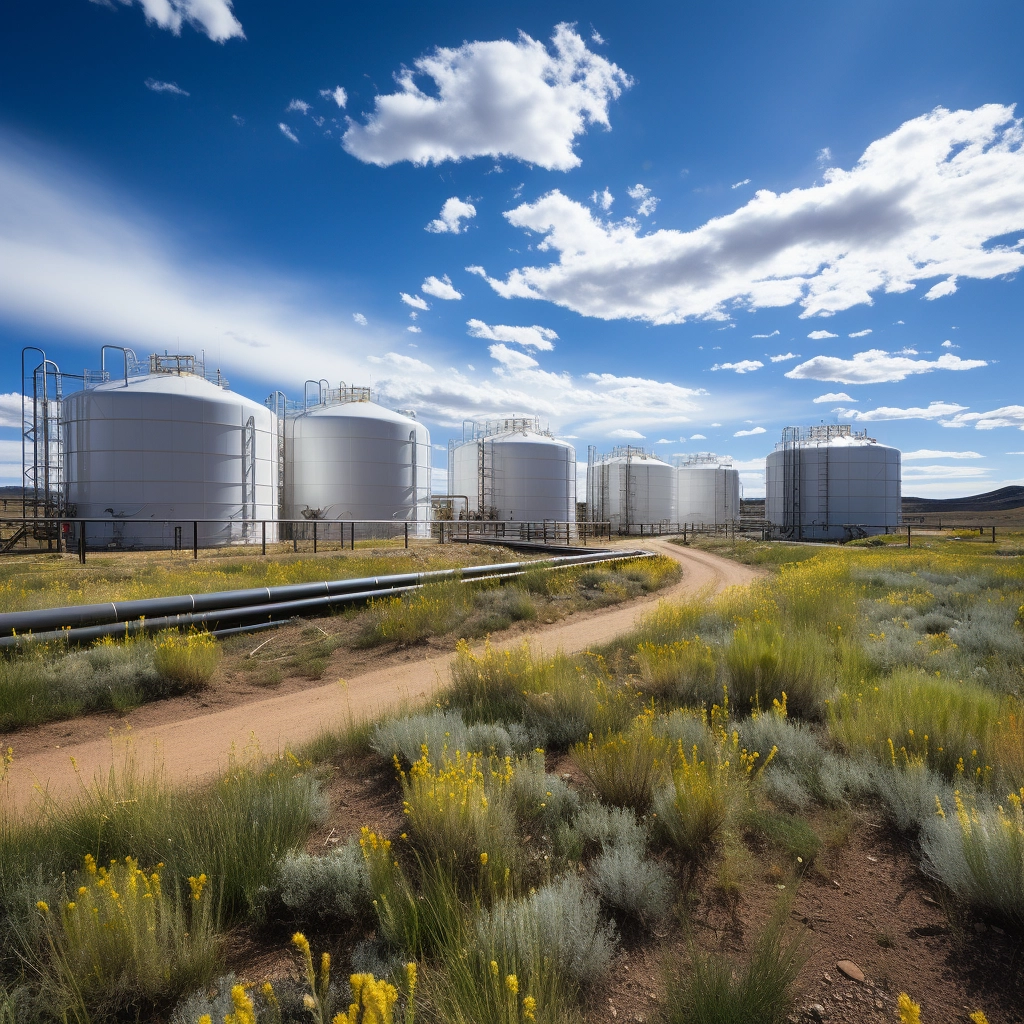 carbon sequestration facility mockup