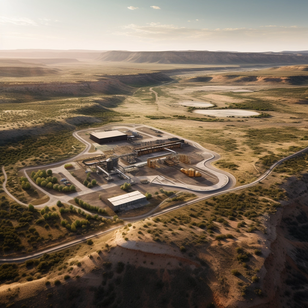 mockup of a carbon sequestration facility in wyoming